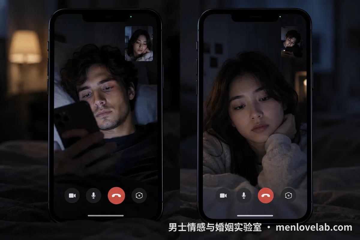 节点二·视频变敷衍:两个人对着屏幕,都在刷另一个屏幕